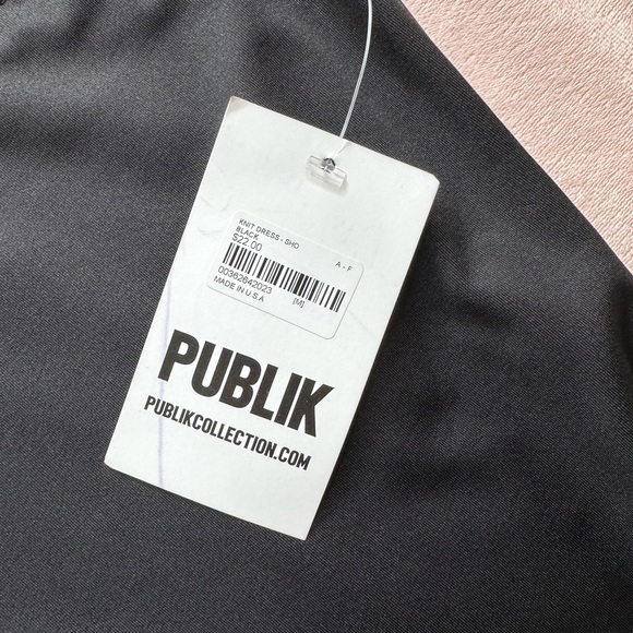 Black One-Shoulder Long Sleeve Bodycon Mini Dress · Size M · NWT - Picture 6 of 6